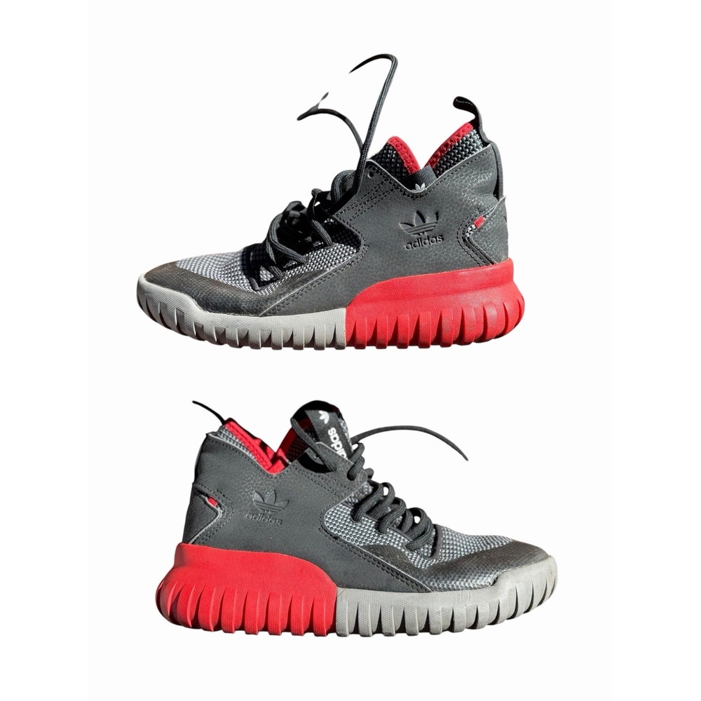 Adidas Tubular X Core sneakers red black sz 5 mens athletics collegiate